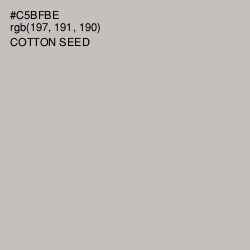 #C5BFBE - Cotton Seed Color Image